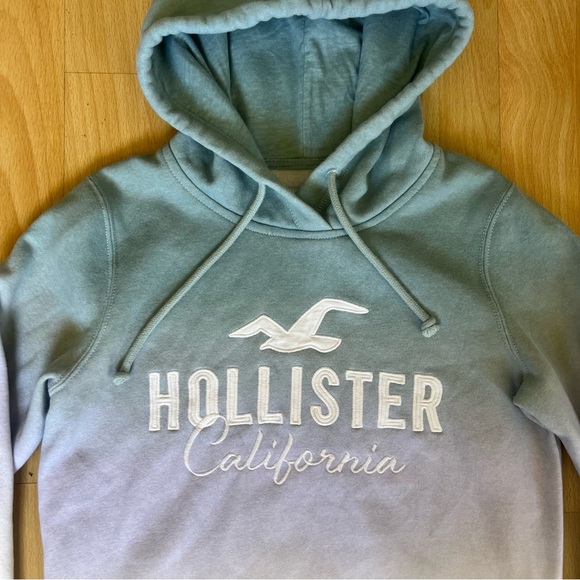 Y2K Hollister California Hoodie Vintage Style Embroidered Logo NWOT - Picture 2 of 4